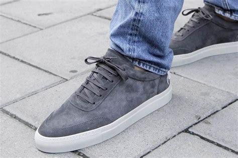 men gray sneakers